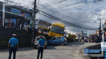 पोखरामा फेरी स्कुल बस दुर्घटना, यस्तो छ अवस्था